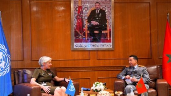 المفتش العام للقوات المسلحة الملكية يتباحث مع المستشارة العسكرية بالنيابة للأمم المتحدة