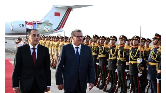 أخنوش يصل القاهرة على رأس وفد وزاري رفيع استعداداً لانطلاق أشغال لجنة التنسيق والمتابعة المصرية المغربية المشتركة.
